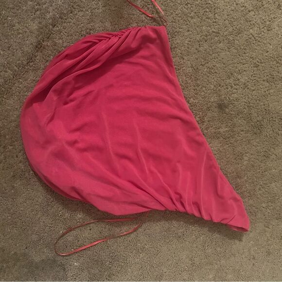 House Of Harlow 1960 2 Piece MIDI Skirt & Top Set Ruched Stretch Mesh sz xs - Picture 7 of 13